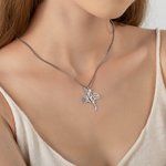 Personalised Dainty Birth Flower Bouquet Family Necklace for Mother Grandma Best Friend Birthday Mother’s Day Jewellery