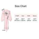 Personalized Bridesmaid Satin Robe with Lace-Trim Bridesmaid Dressing Gown for Bachelorette Bridal Party Bridesmaid Wedding Gift