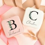 Personalized Bridesmaid Jewelry Box with Name Travel Case Wedding Party Gift for Bridesmaids Bachelor Party Gift