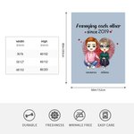 Personalisierte Annoying Each Other seit 2019 Decke weich und warm Geschenk für Paar Jahrestag Geburtstag Geschenk