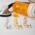 Targhetta personalizzata Stetoscopio Farfalla Stetoscopio Charm ID Tag Settimana degli infermieri Regalo di laurea per infermieri Medici Assistenti me