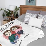 Coperta personalizzata di San Valentino per la coppia Moglie Marito