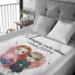 Personalisierte Annoying Each Other seit 2019 Decke weich und warm Geschenk für Paar Jahrestag Geburtstag Geschenk