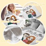 Coperta personalizzata di San Valentino per la coppia Moglie Marito