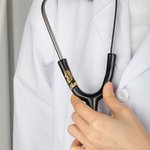 Targhetta personalizzata Stetoscopio Farfalla Stetoscopio Charm ID Tag Settimana degli infermieri Regalo di laurea per infermieri Medici Assistenti me