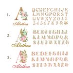 Vassoio portagioie personalizzato con nome e iniziali floreali Matrimonio Fidanzamento Compleanno Festa della Mamma Regalo per la sposa Fidanzata Amic