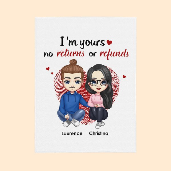 I Am Yours Soft Blanket for Couple