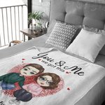 Coperta personalizzata di San Valentino per la coppia Moglie Marito