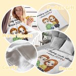 Personalisierte Annoying Each Other seit 2019 Decke weich und warm Geschenk für Paar Jahrestag Geburtstag Geschenk