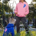 Personalized Dog and Owner Matching Hoodie Multicolor Love Pattern Outfit Pet Sweat Shirt Pet Supplies Dog Lover Gift