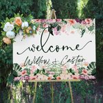Personalized Hawaiian Style Wedding Welcome Sign for New Couple Bridal Shower Bachelorette Party Wedding Ceremony Decoration