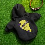 Personalized Dog and Owner Matching Hoodie Multicolor Love Pattern Outfit Pet Sweat Shirt Pet Supplies Dog Lover Gift