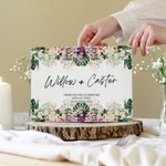 Personalized Hawaiian Style Wedding Guest Book Rustic Guest Book Gift for Wedding Decor Bridal Shower Keepsake Gift