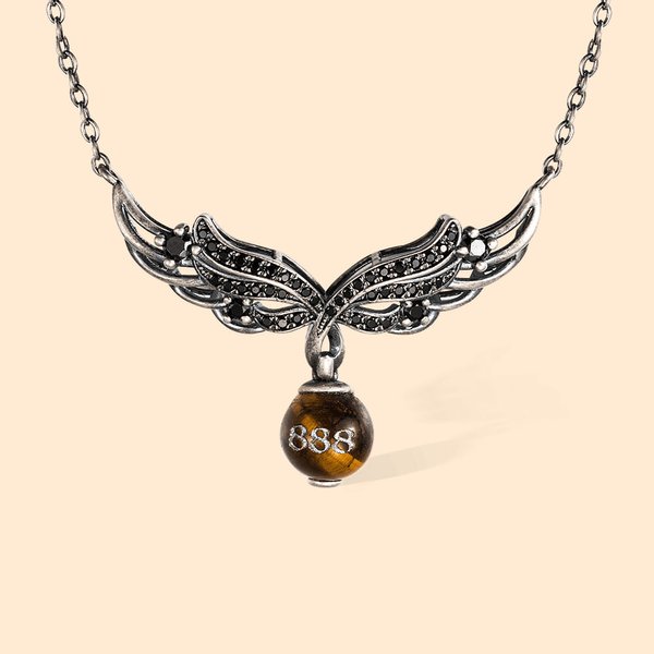 Angel Number Crystal Necklace Guardian Pendant