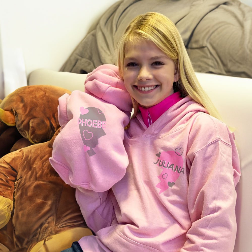 Felpa con Cappuccio Personalizzata per Cane e Padrone con nome e