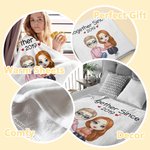 Gepersonaliseerde Samen Sinds 2019 Deken Beste Romantische Verjaardag Huwelijkscadeau voor echtpaar Mama Papa Ouders