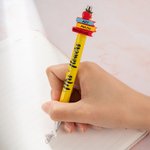 Personalised Apple Crayon Glitter Teacher Beaded Pen with Name Ball-Point Pen Appreciation Thanksgiving Day Gift for Teacher