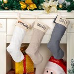 Calza di Natale personalizzata con nome e icona del cane con nappina Regalo di Natale per chi ama gli animali domestici