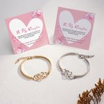 Bracciale Infinity Heart personalizzato con nome Anniversario Regalo per la festa della mamma per la nonna