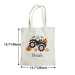 Personalized Trick or Treat Bags Halloween Bag Candy Bag with Handle Party Favors Supplies Halloween Gift for Kid