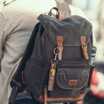 Personalized Leather Cartoon Bus Driver Keychain with Embroidered Name Teacher Gift Back to School Gift for Bus Driver