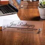Personalisierte Büro Acryl Schreibtisch Namensschild Schreibtisch Zeichen Büro Arbeitsplatz Dekoration Business Geschenk für Lehrer Kollege Freund