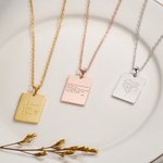 Collar personalizado grabado con firma de mano real joya conmemorativa regalo de cumpleaños o aniversario para mujeres