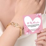 Bracciale Infinity Heart personalizzato con nome Anniversario Regalo per la festa della mamma per la nonna