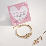 Bracciale Infinity Heart personalizzato con nome Anniversario Regalo per la festa della mamma per la nonna