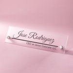 Personalisierte Büro Acryl Schreibtisch Namensschild Schreibtisch Zeichen Büro Arbeitsplatz Dekoration Business Geschenk für Lehrer Kollege Freund