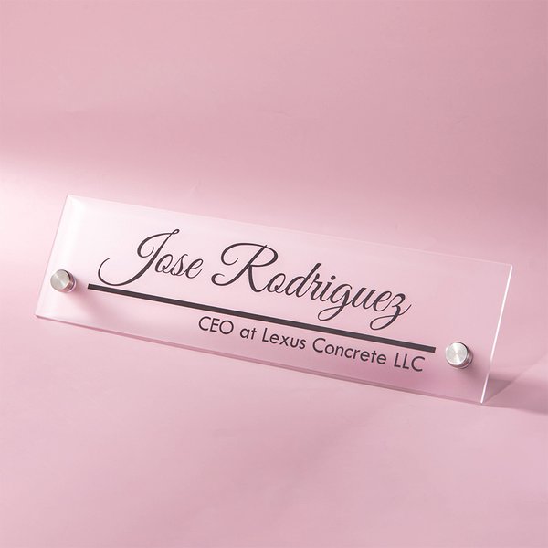 Gepersonaliseerde Office acryl bureau naambord Desk teken Office werkplek decoratie relatiegeschenk voor leraar collega vriend