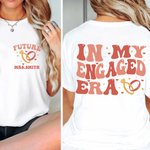 T-shirt Sweatshirt personnalisé avec nom Cadeau de fiançailles et de mariage pour elle.