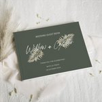 Libro degli ospiti personalizzato per il matrimonio di Boemia Libro fotografico rustico con copertina rigida Album fotografico degli sposi Regalo per 