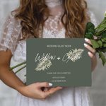 Libro degli ospiti personalizzato per il matrimonio di Boemia Libro fotografico rustico con copertina rigida Album fotografico degli sposi Regalo per 