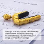 Personalized Engraved Skull Unique Guitar Capos with Name or Text for Guitar Lovers