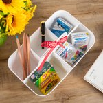 Personalized Apple Design Desk Organizer Pencil Holder with Compartment and Name Back to School Appreciation Gift for Teacher