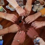 Personalised Engraved Initial The Knot Bracelet with Will You Be My Bridesmaid Card for Bridesmaid Bridal Party Wedding Gift