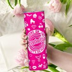 Personalized Hot Pink Fashion Style Come On Let's Go Party 20oz Skinny Tumbler with Name Christmas Birthday Gift Bachelorette Party Gift for Her