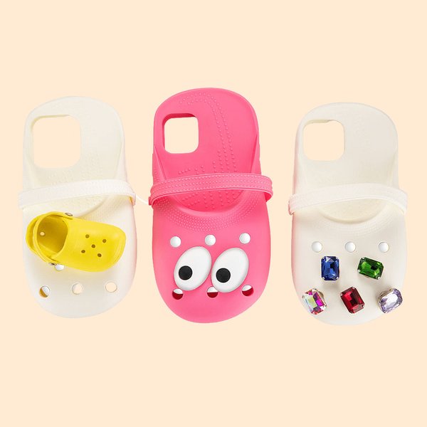 Personalised Silicone Clogs Phone Case with Letters for iPhone Creative Cartoon Accessories Birthday Christmas Gift for Girls
