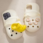 Personalized Silicone Clogs Phone Case with Letters for iPhone Creative Cartoon Accessories Birthday Christmas Gift for Girls