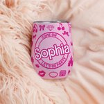 Personalizzato Come On Let's Go Party 12 oz Wine Tumbler con Hot Pink Fashion Style Color per compleanno Natale Addio al nubilato regalo