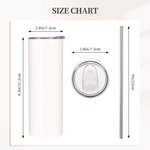 Personalized Bitch Be Gone 20oz Skinny Tumbler with Spray Design Funny Gift for Friend Colleague