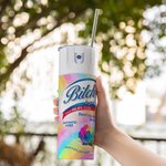 Personalized Bitch Be Gone 20oz Skinny Tumbler with Spray Design Funny Gift for Friend Colleague