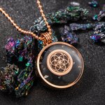 Personalized Crystals Life Flower Necklace Engraved with Text Birthday Gift Anniversary for Her