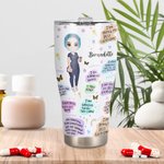 Personalized Nurse Daily Affirmations Curved Tumbler with Name Gift for Work Office Camping Nurse Week Graduation Christmas Birthday