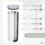 Personalized Bright Green Pickleball 20oz Skinny Tumbler with Straw Pickle Ball Game Quote Water Bottle Gift for Pickleball Fan Sport Lover