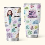 Vaso curvo de acero inoxidable aislado 30oz para la semana de la enfermera Regalo de graduación de enfermera