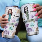 Vaso curvo de acero inoxidable aislado 30oz para la semana de la enfermera Regalo de graduación de enfermera