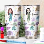 Vaso curvo de acero inoxidable aislado 30oz para la semana de la enfermera Regalo de graduación de enfermera