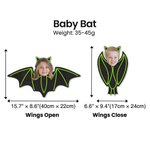 Personalized Face Photo Vampire Family Realistic Hanging Bat with String Home Garden Decoration Party Halloween Gift for Family